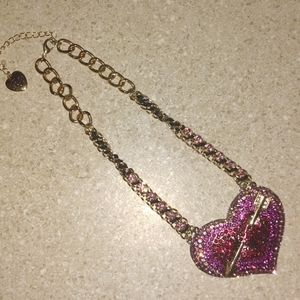 Betsy Johnson Heart necklace